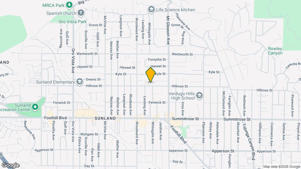 7911 Hillrose St Map and Location Details