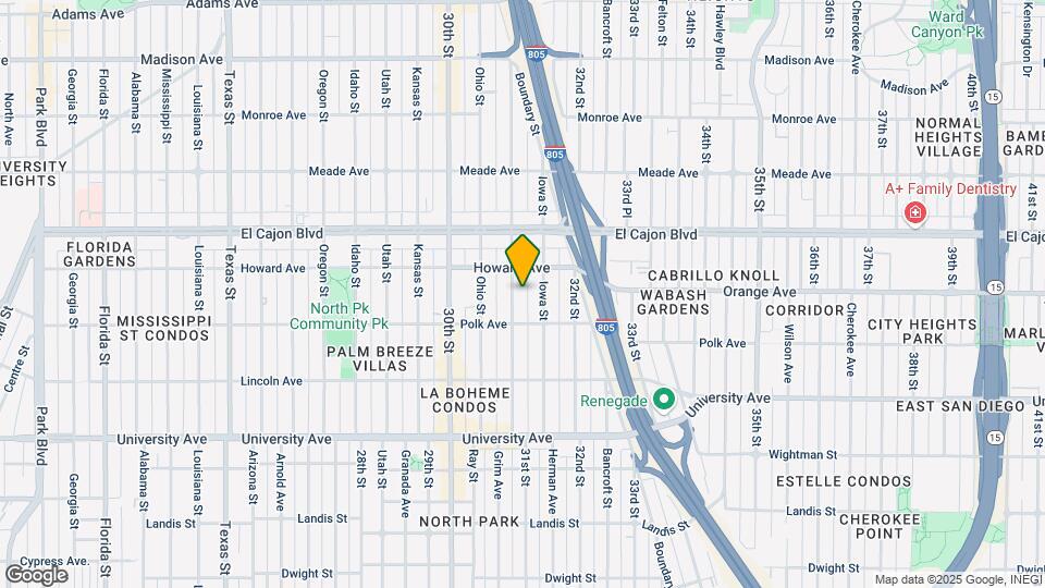 Illinois Street Apartments Mapa y Detalles de la Ubicación