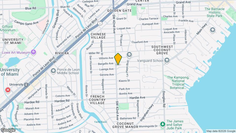 3917 S Le Jeune Rd Map and Location Details