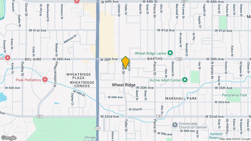 3688 Teller St Map and Location Details
