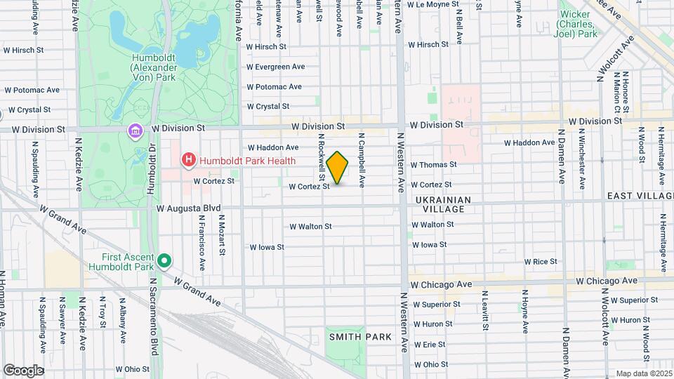 2539 W Cortez St Map and Location Details