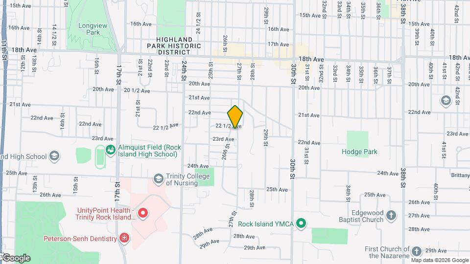 2225 26th St Map and Location Details