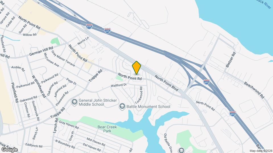 3400 North Point Rd Map and Location Details