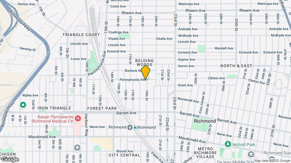 651 19th St Map and Location Details