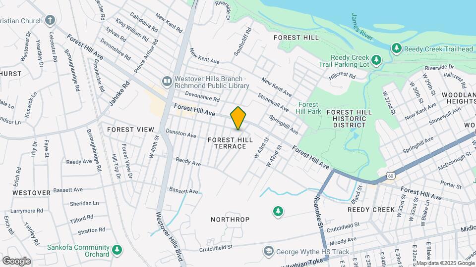 1210 Taylor Ave Map and Location Details