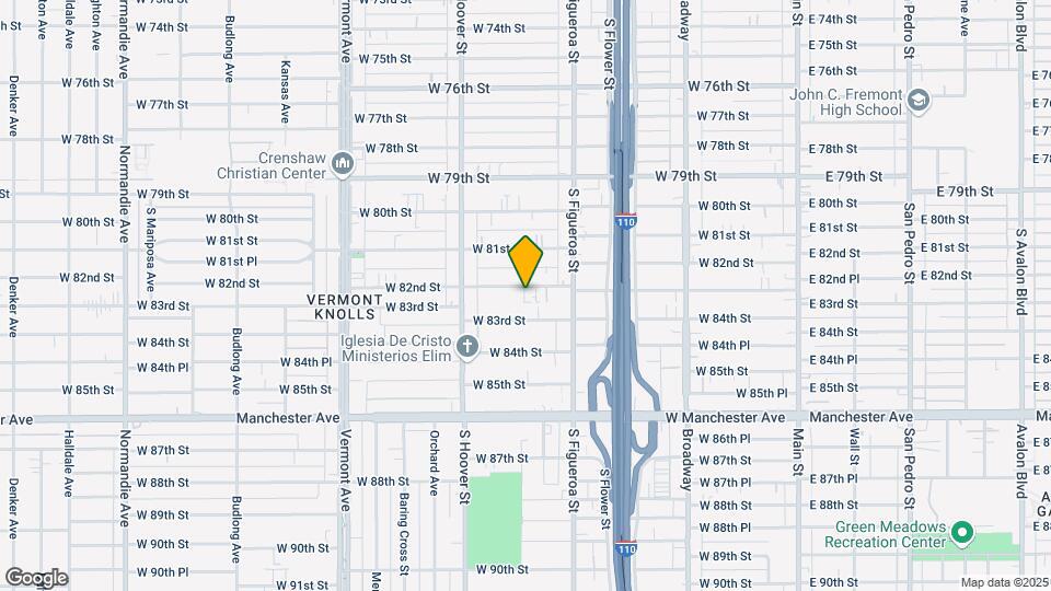 608 W 82nd St Mapa y Detalles de la Ubicación