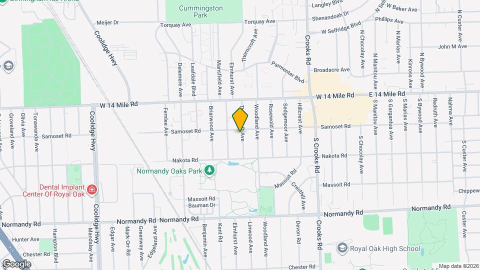 4521 Thorncroft Ave Map and Location Details