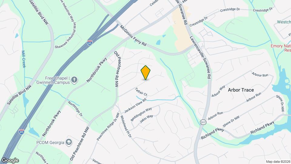 624 Jackson Park Ln NW Map and Location Details