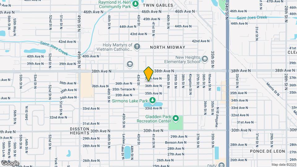 4129 36th Ave N Map and Location Details