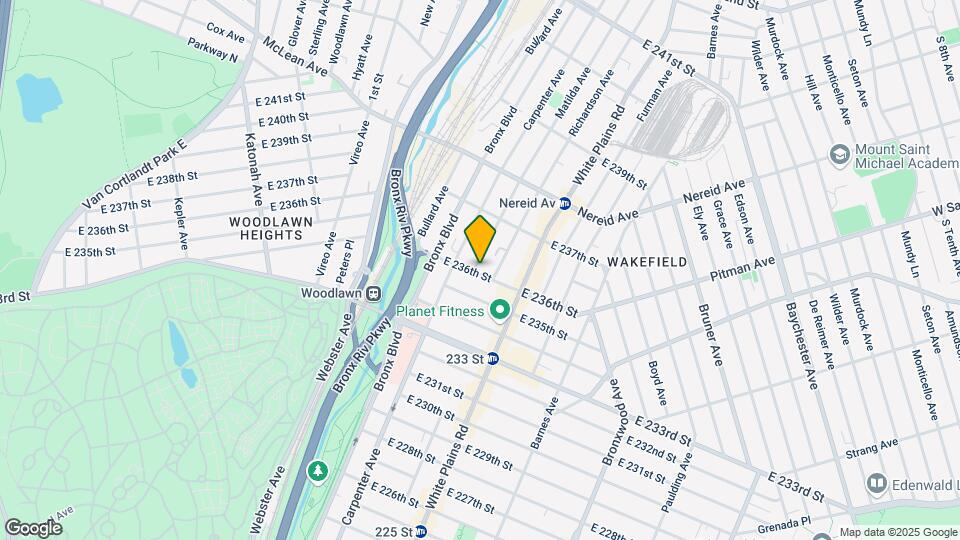 651 E 236th St Map and Location Details