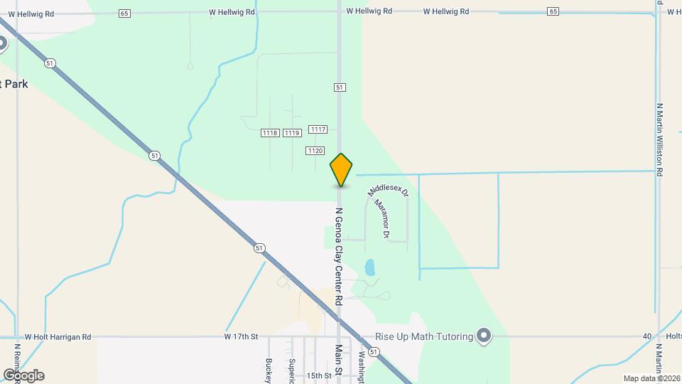 1441 N Genoa Clay Center Rd Map and Location Details