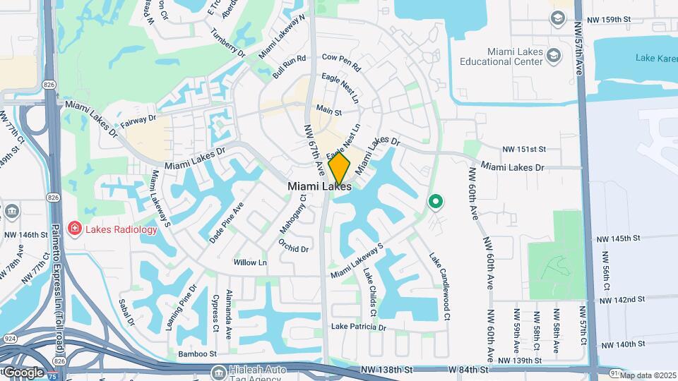 6620 Miami Lakes Dr Mapa y Detalles de la Ubicación