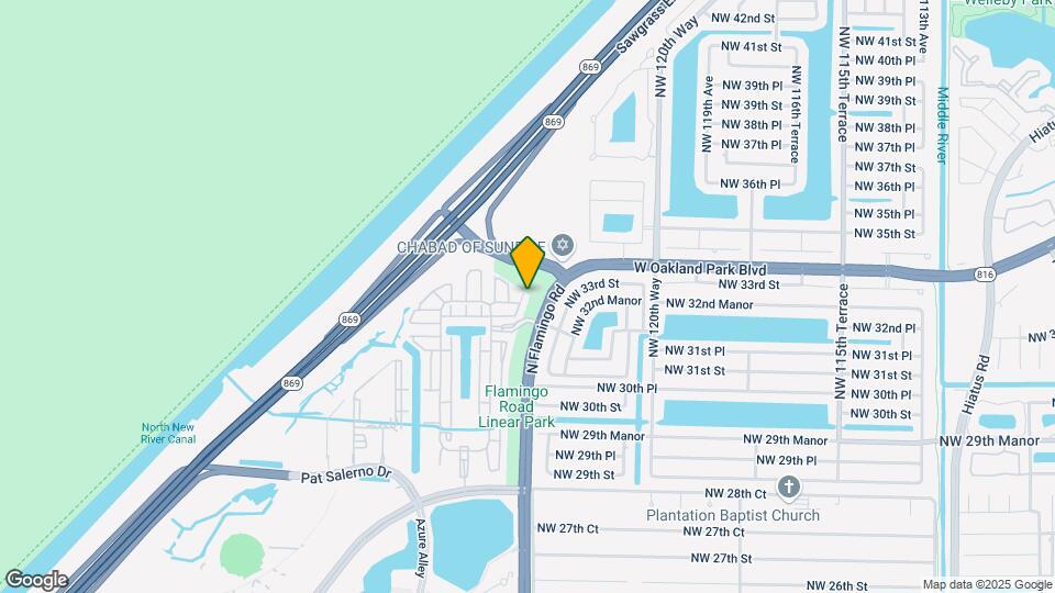 3390 NW 124th Terrace Map and Location Details