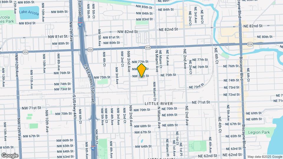 127 NW 74th St Mapa y Detalles de la Ubicación