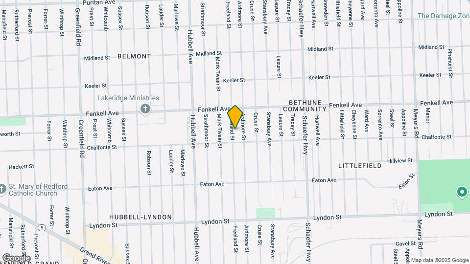 15040 Freeland St Map and Location Details