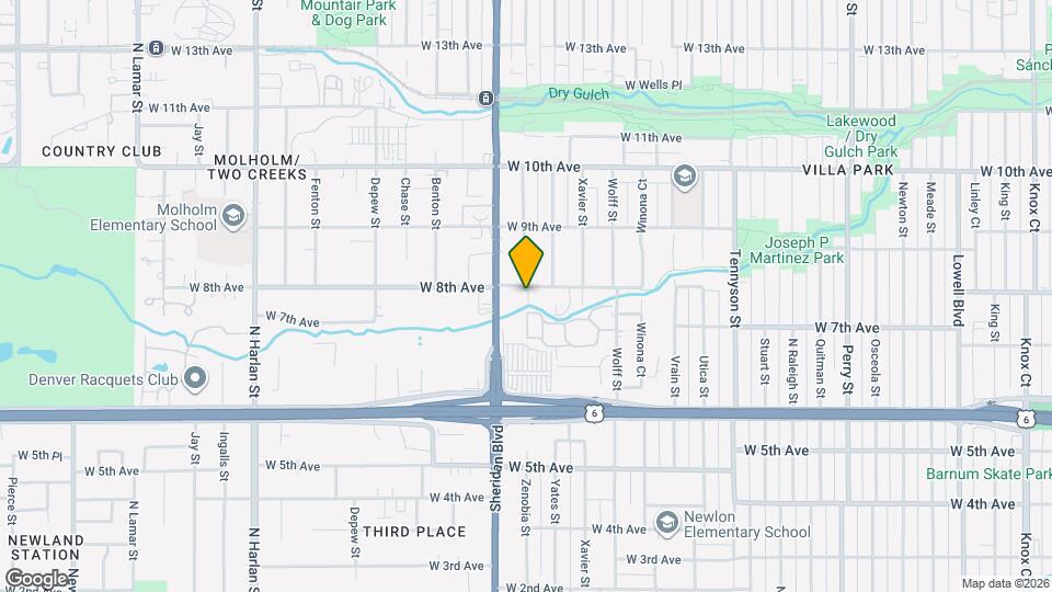 5100 W 8th Ave Map and Location Details