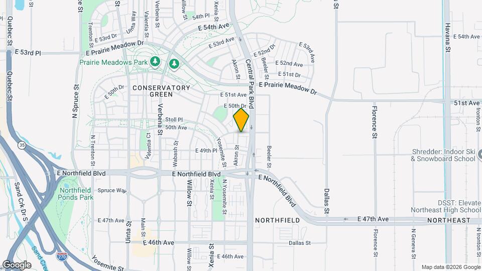 9006 E 50th Ave Mapa y Detalles de la Ubicación