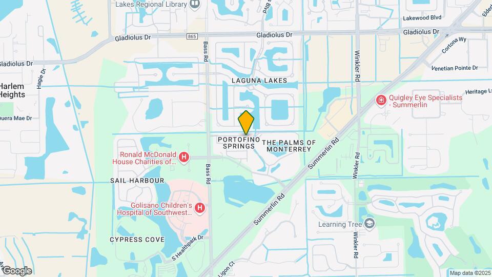 15821 Portofino Springs Blvd Map and Location Details