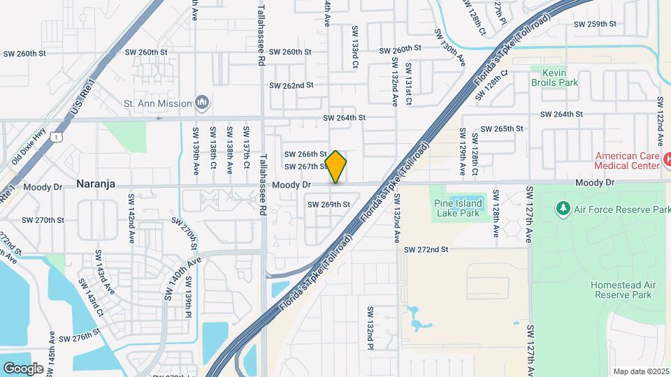 13383 SW 268th Terrace Map and Location Details