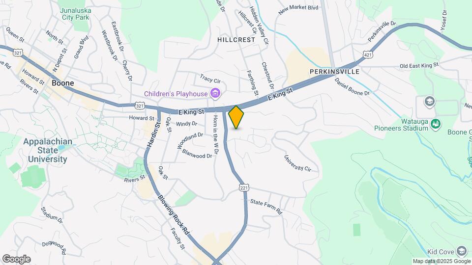 Peak of Boone Mapa y Detalles de la Ubicación