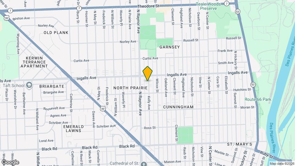 1115 Kelly Ave Map and Location Details