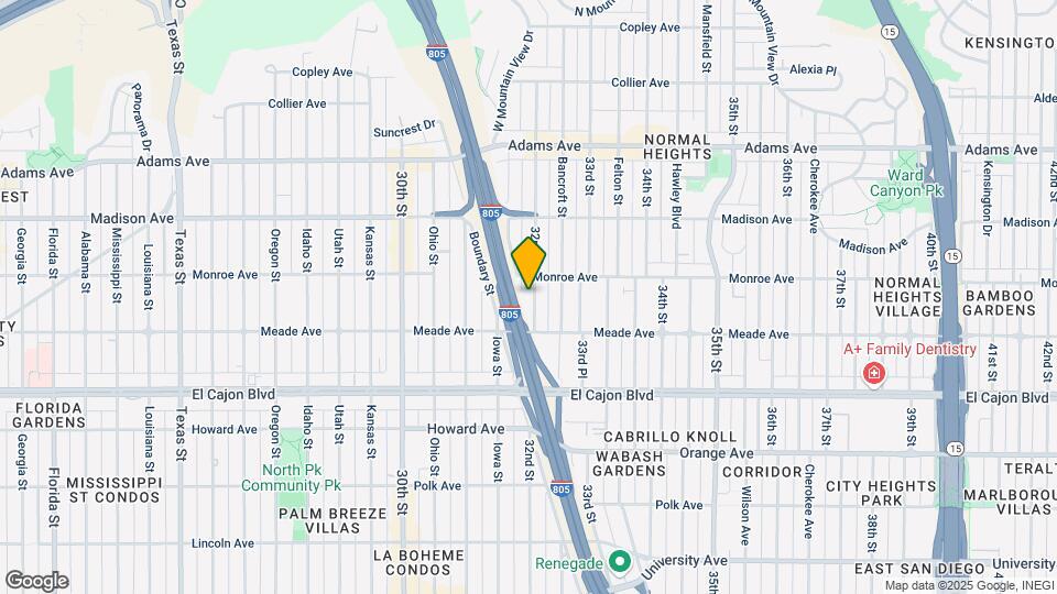 4458 32nd St Map and Location Details