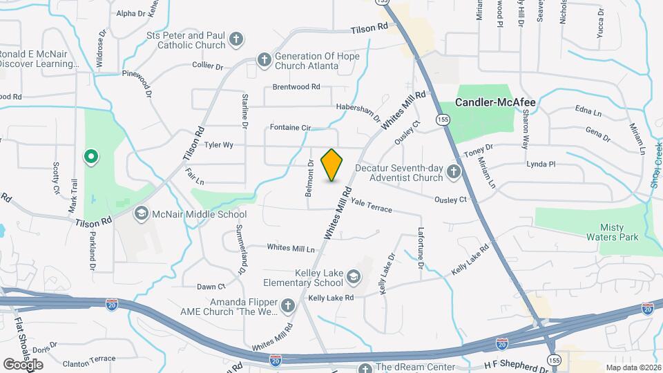 2253 Whites Mill Rd Map and Location Details