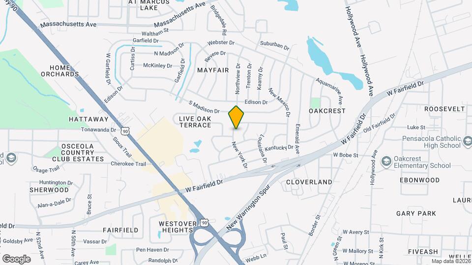 402 New York Dr Map and Location Details