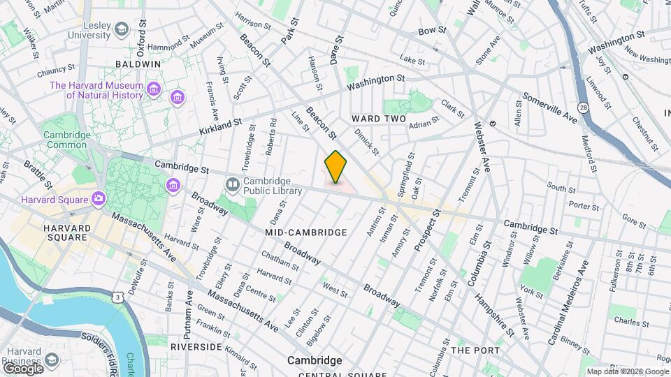 1293 Cambridge St Map and Location Details