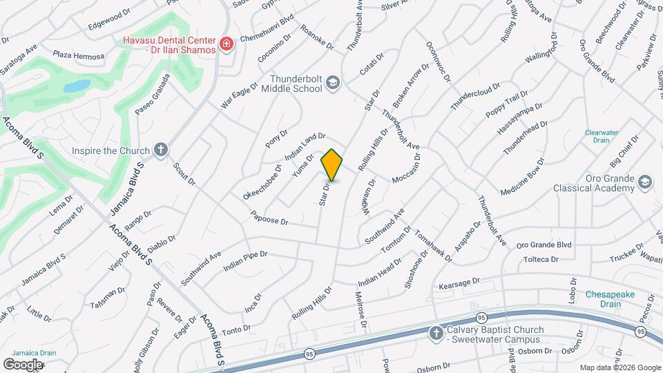 2960 Star Dr Map and Location Details