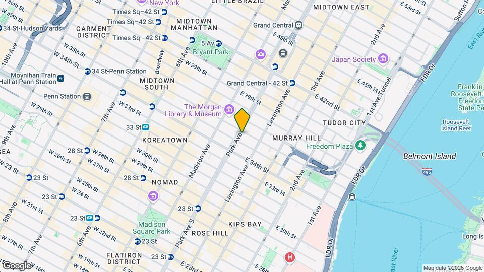 35 Park Ave Map and Location Details