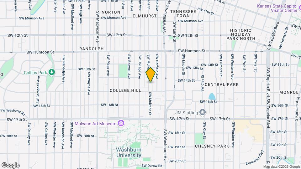 1348 SW Mulvane St Map and Location Details