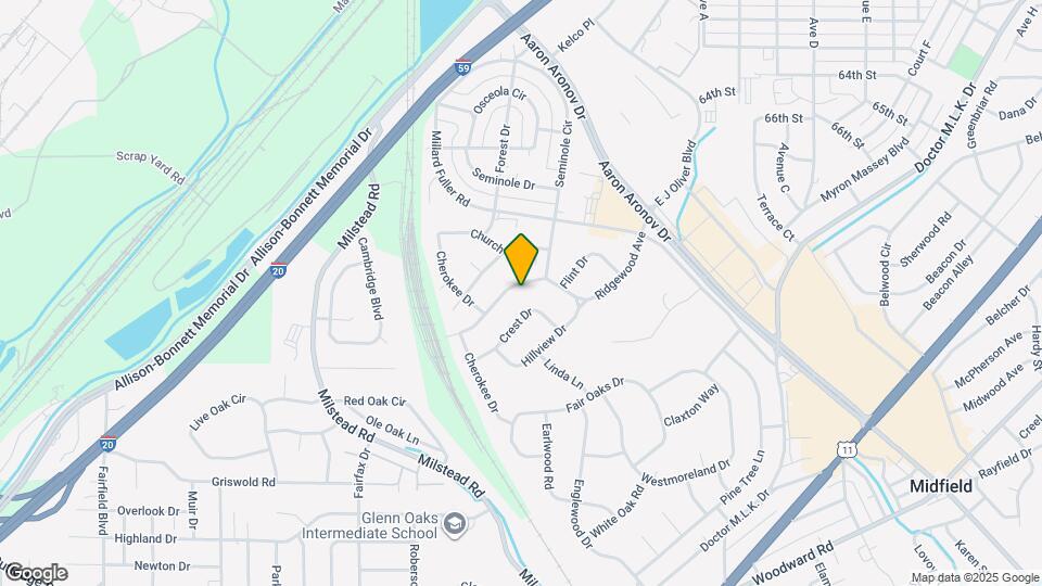 416 Ridgewood Ave Map and Location Details