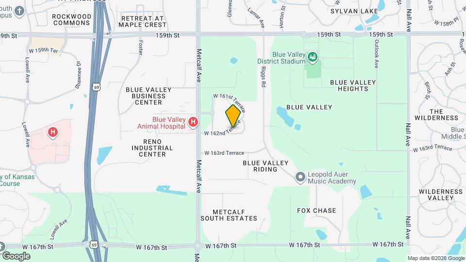 6942 W 162nd Ct Map and Location Details