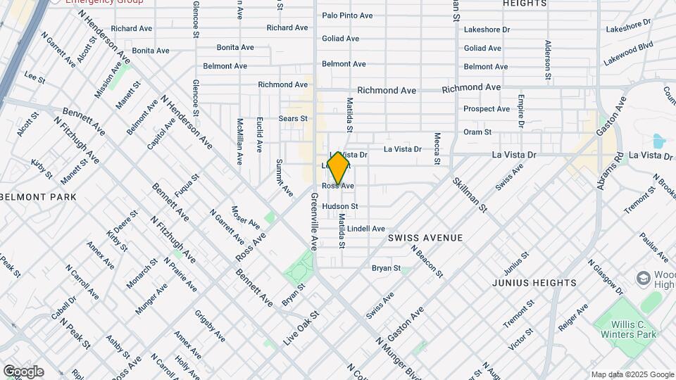 5612 Ross Ave Map and Location Details