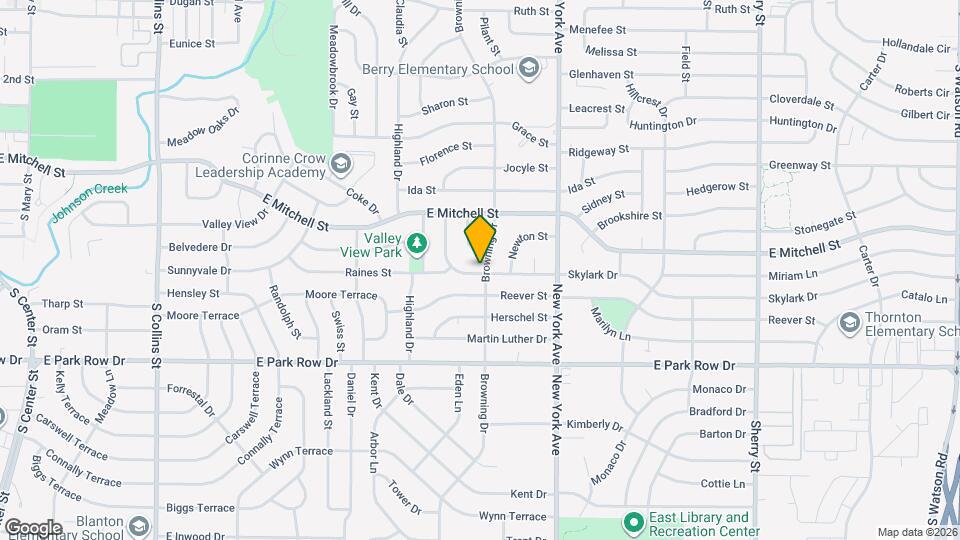 1705 Skylark Dr Map and Location Details