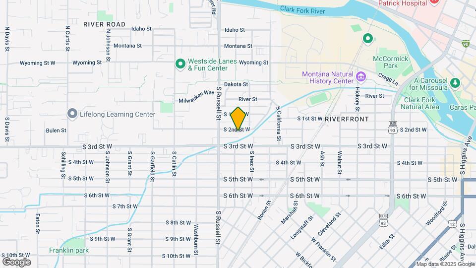 1321 S 2nd St W Map and Location Details