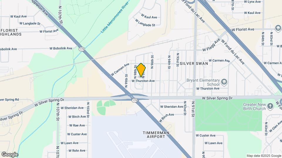 5711 N 97th St, Unit #2-upper Map and Location Details