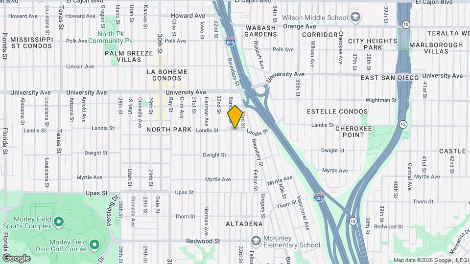 3255 Landis St Mapa y Detalles de la Ubicación