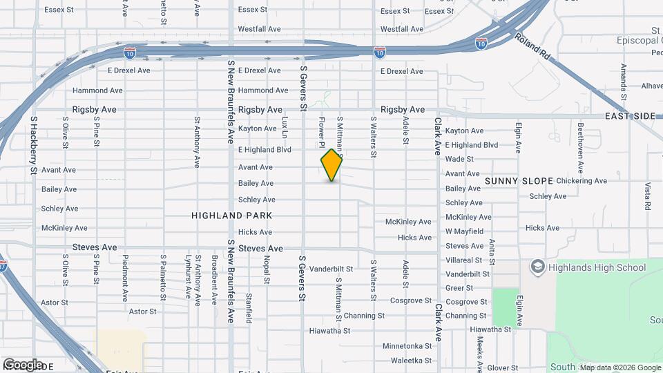 942 Bailey Ave Map and Location Details