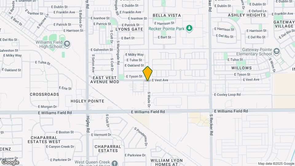 2223 S Ponderosa Dr Map and Location Details