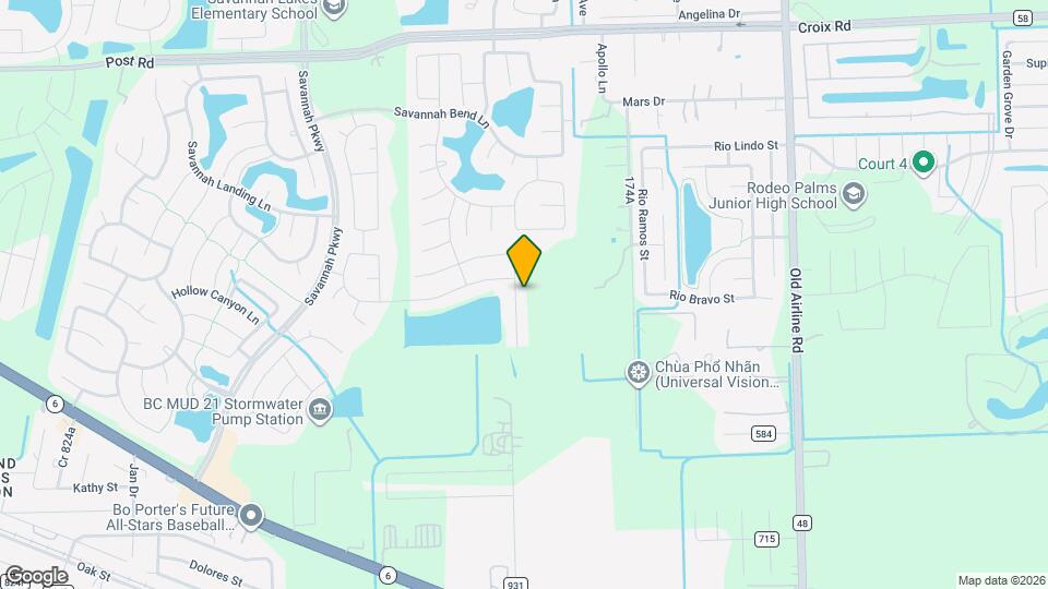 5601 Savannah Woods Ln Map and Location Details
