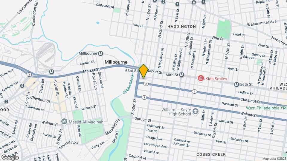 Cobbs Creek Court Apartments Mapa y Detalles de la Ubicación