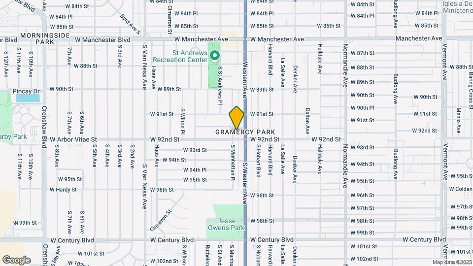 9148 S Manhattan Pl Map and Location Details
