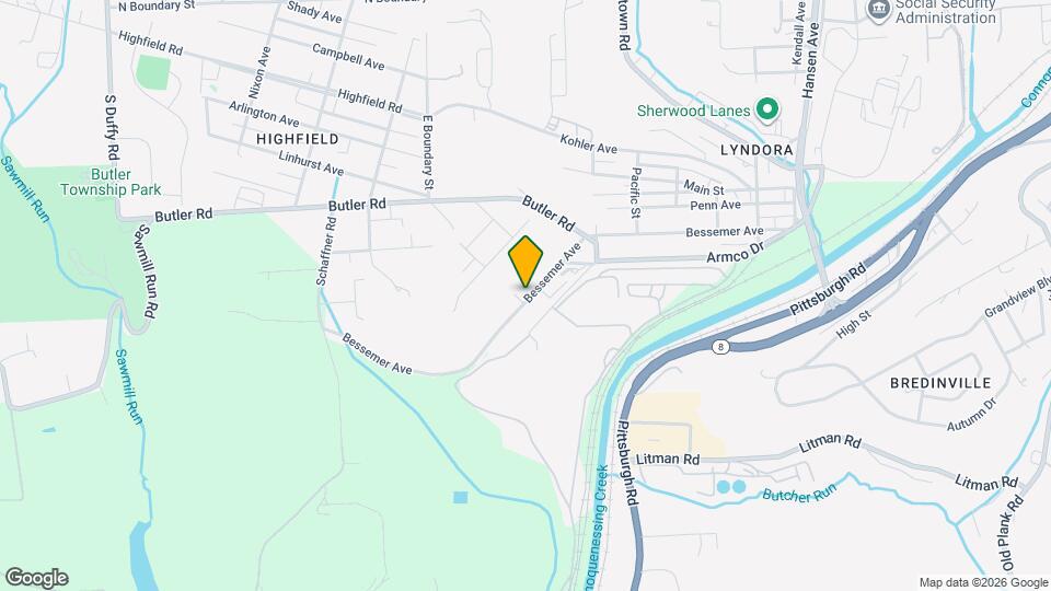 633 Bessemer Ave Map and Location Details