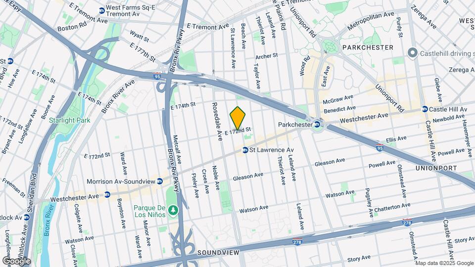1770-1772 E 172nd St Mapa y Detalles de la Ubicación
