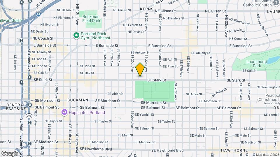 2105 SE Stark St Map and Location Details
