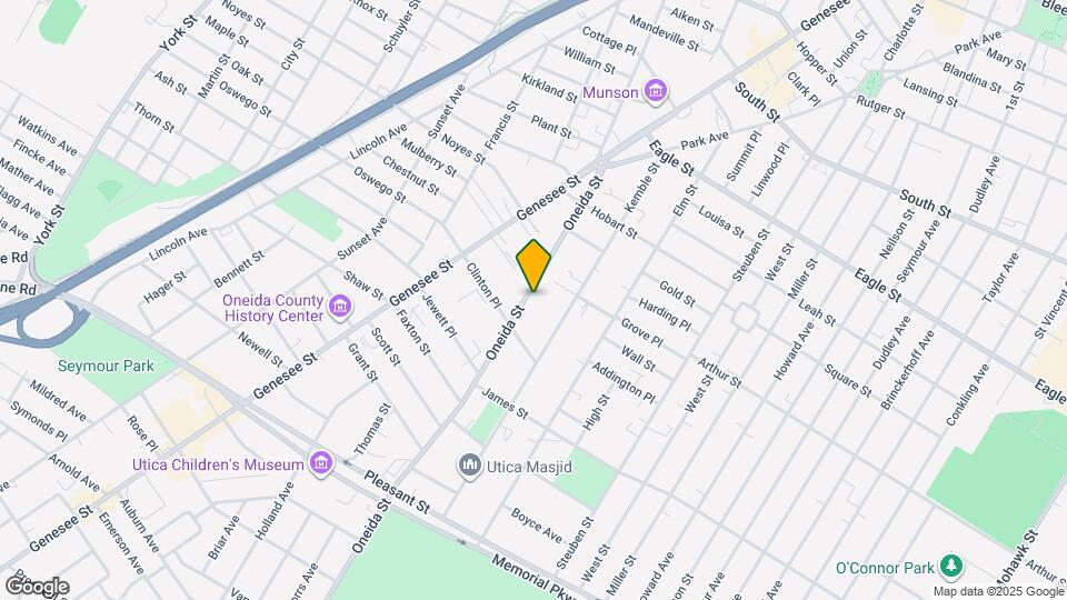 1515 Oneida St Map and Location Details