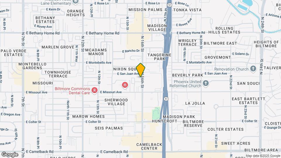 5550 N 16th St Map and Location Details