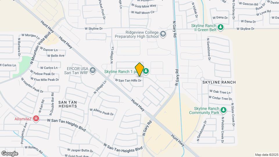 1938 W San Tan Hills Dr Mapa y Detalles de la Ubicación